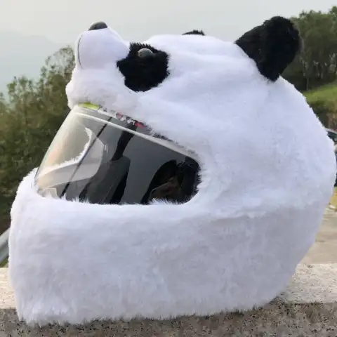 Helmet Protection Headgear Full Cartoon Plush Panda Frog Puppy
