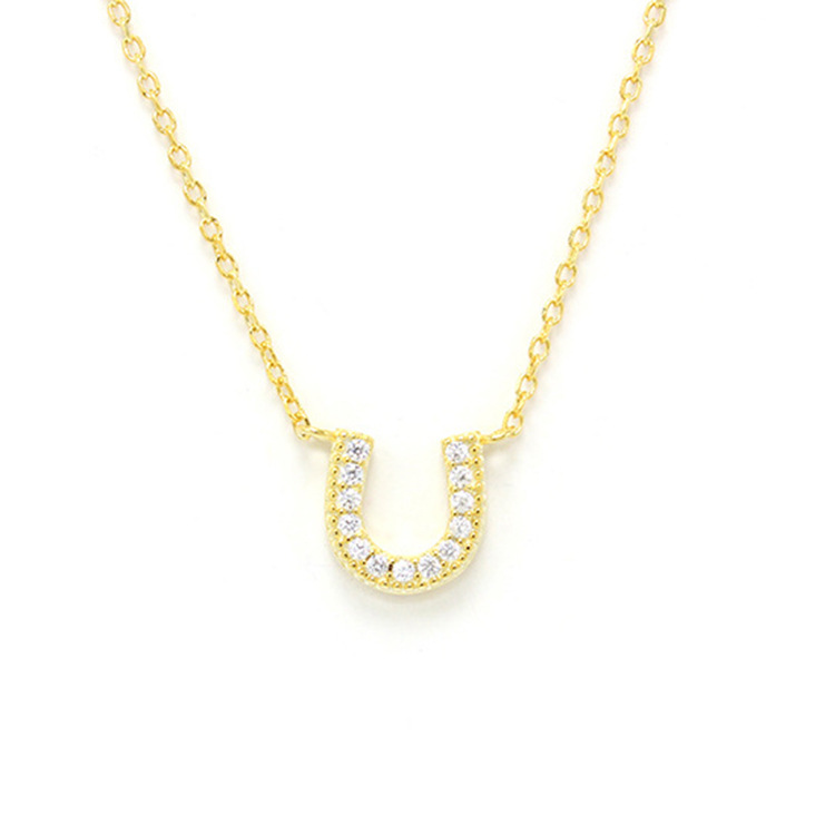 Small Diamond Fashion Temperament Super  U-shaped Drill Collarbone Chain