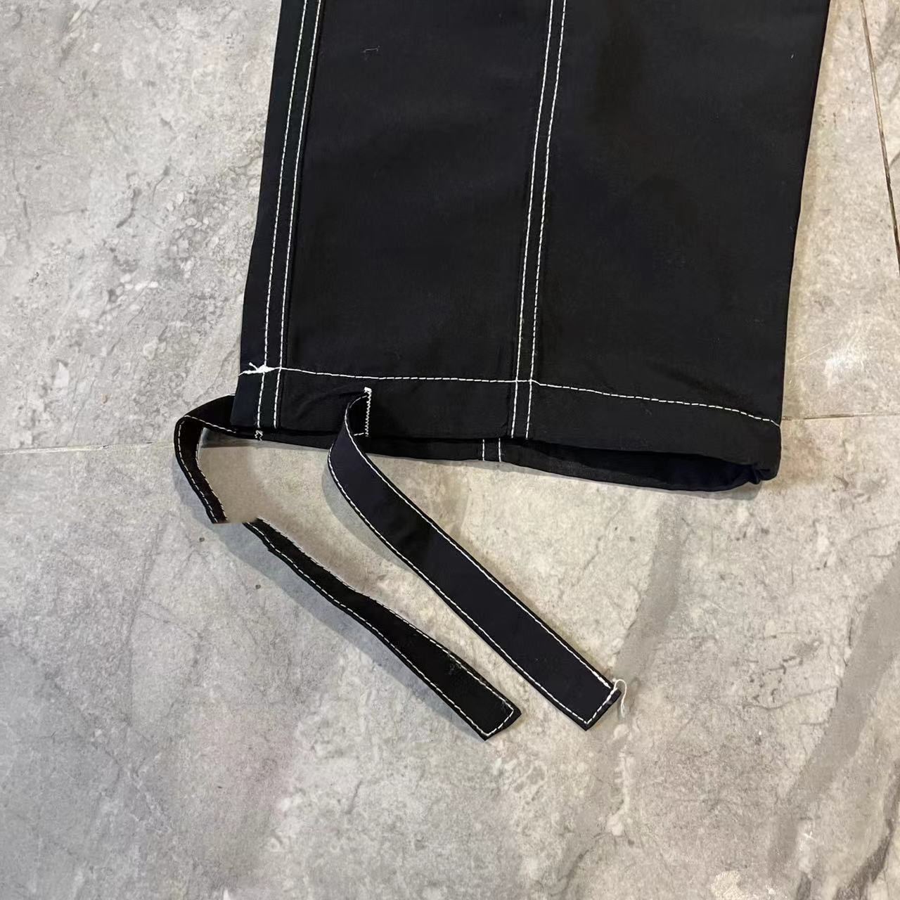 Design Pocket Topstitching Popular Street Style Casual Pants Trend