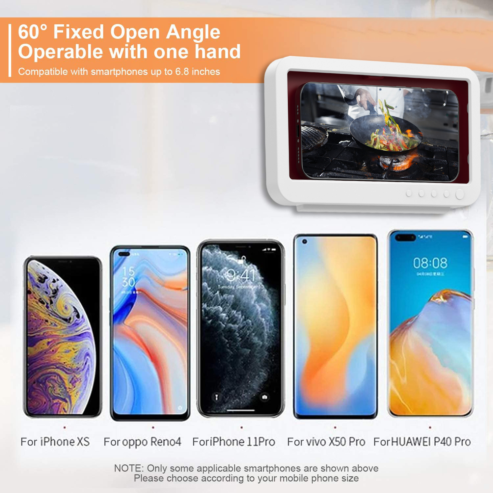 Mobile Phone Waterproof Box Bathroom Mobile Phone Waterproof Shell Wall Hanging Free Punching