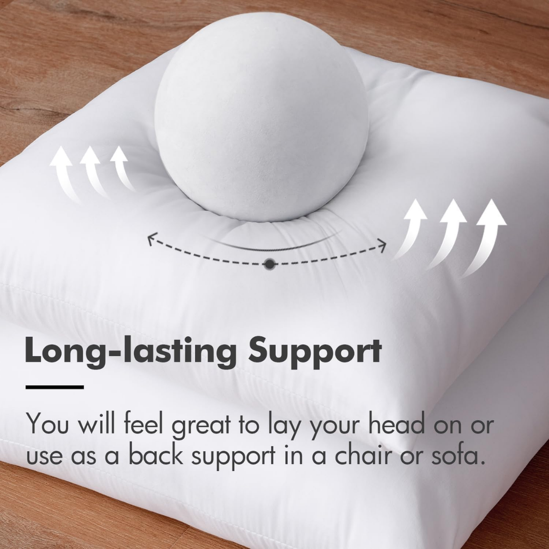 Premium Pillow Stuffer Sham Rectangle For Decorative Cushion Bed Couch Sofa thumbnail 5