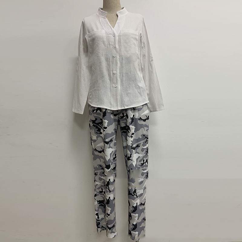 Title 5, Long Sleeved Top With Floral Hollowed Out Pants...