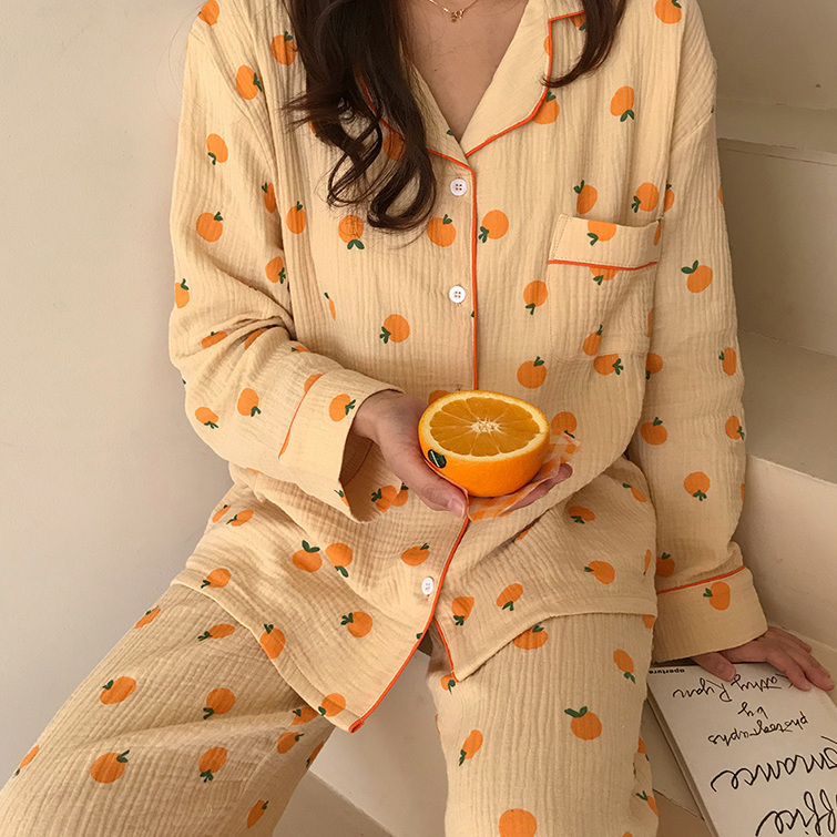 Title 2, Orange Print Cute Women