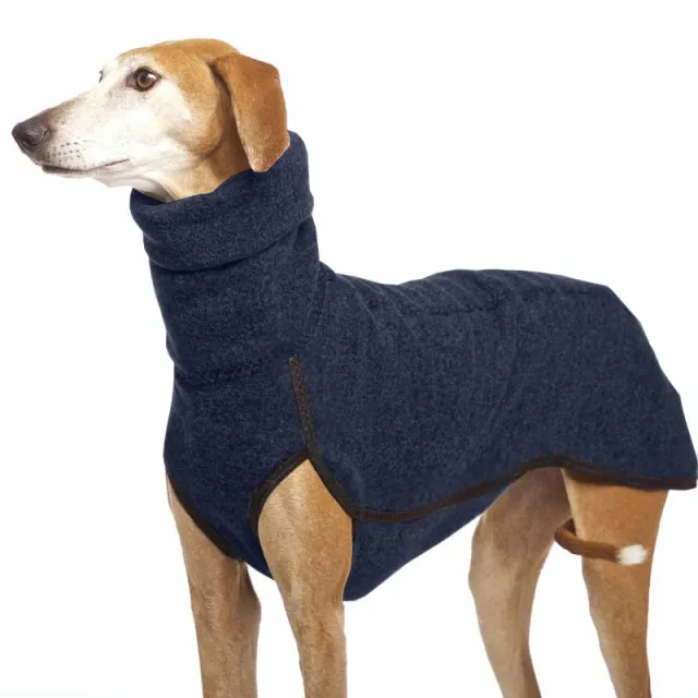 Fashion Trend Big Dog Puppy Pet Clothes High Collar Warm Dog Clothes Navy Blue - Shop at LoveMi
