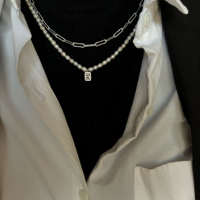 Fashion Cold Wind Simple Sparkling Necklace