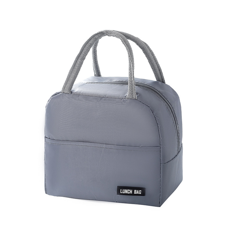 Solid Color Thickened Insulated Lunch Tote Bag, Portable Thermal Cooler Lunch Bag, Reusable Waterproof Food Carrier Bag, Leakproof Lunch Container Bag For Office Workers Students Picnic Travel — foto 3