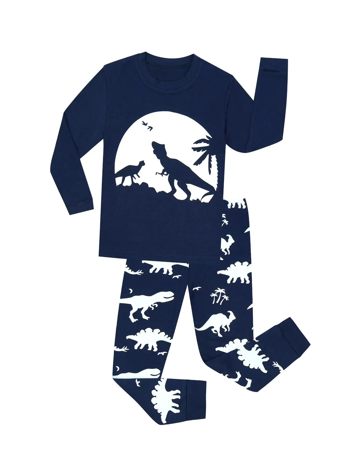 Children's Cartoon Luminous Home Pajamas Set