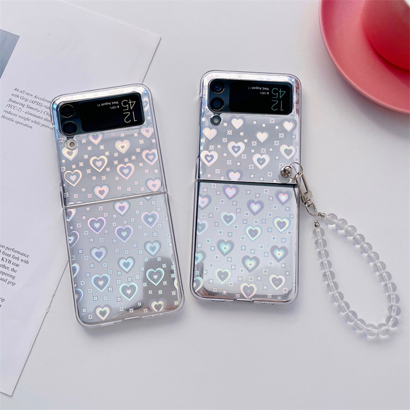 Folding Screen Mobile Phone Case With Simple Hard Shell - Image 3