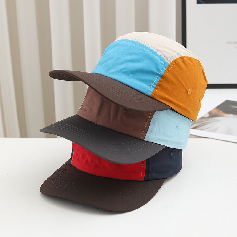 Men's And Women's Multi-color 5-piece Quick-drying Lightweight Sun-protective Adjustable American-style Casual Baseball Cap For Outdoor Leisure, Daily Outings, Practical Use