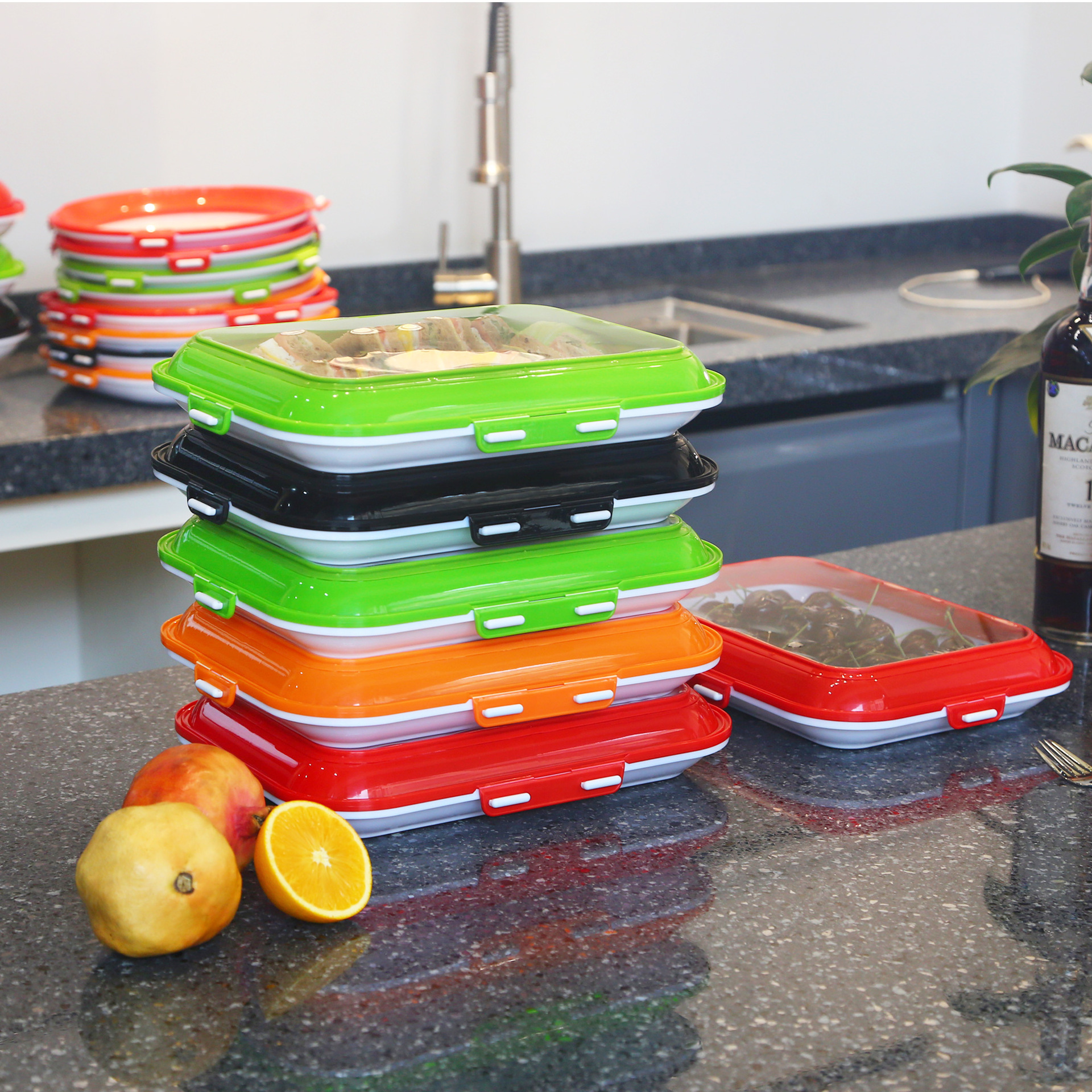 Title 4, Household Fashion Kitchen Storage Fresh Tray