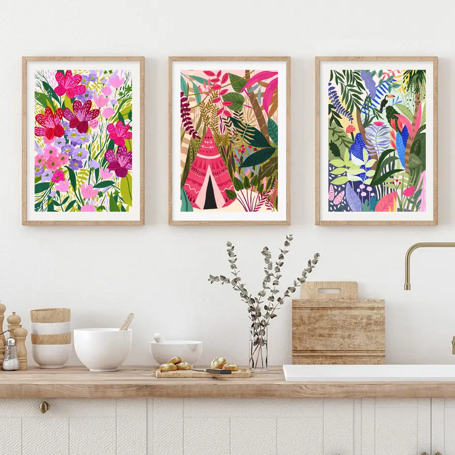 Tropical Jungle Koala Tiger Leopard Flower Tent