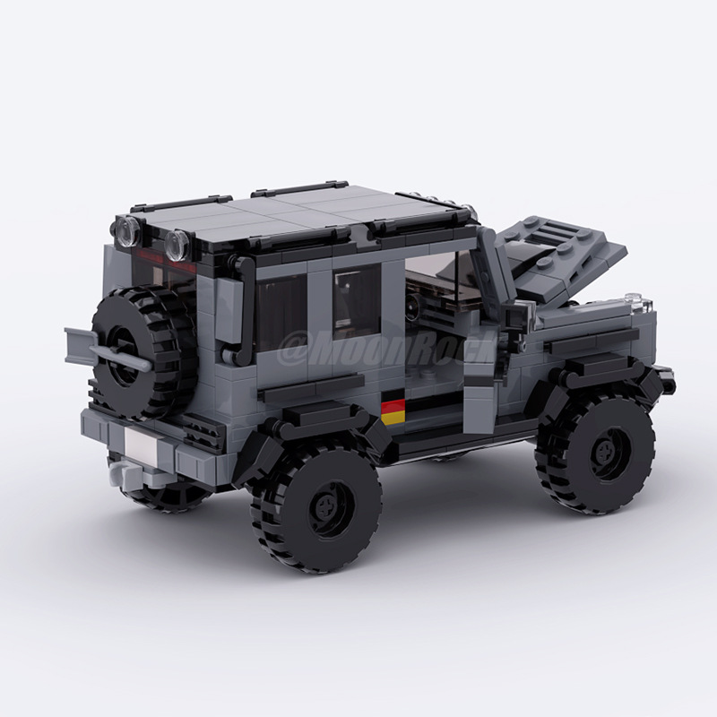 Small Particle Building Blocks MOC-92061G63Brabus Set Toy Trolley - Image 5