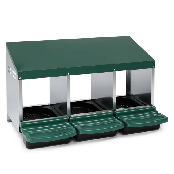 3 Compartment Roll Out Chicken Nesting Box