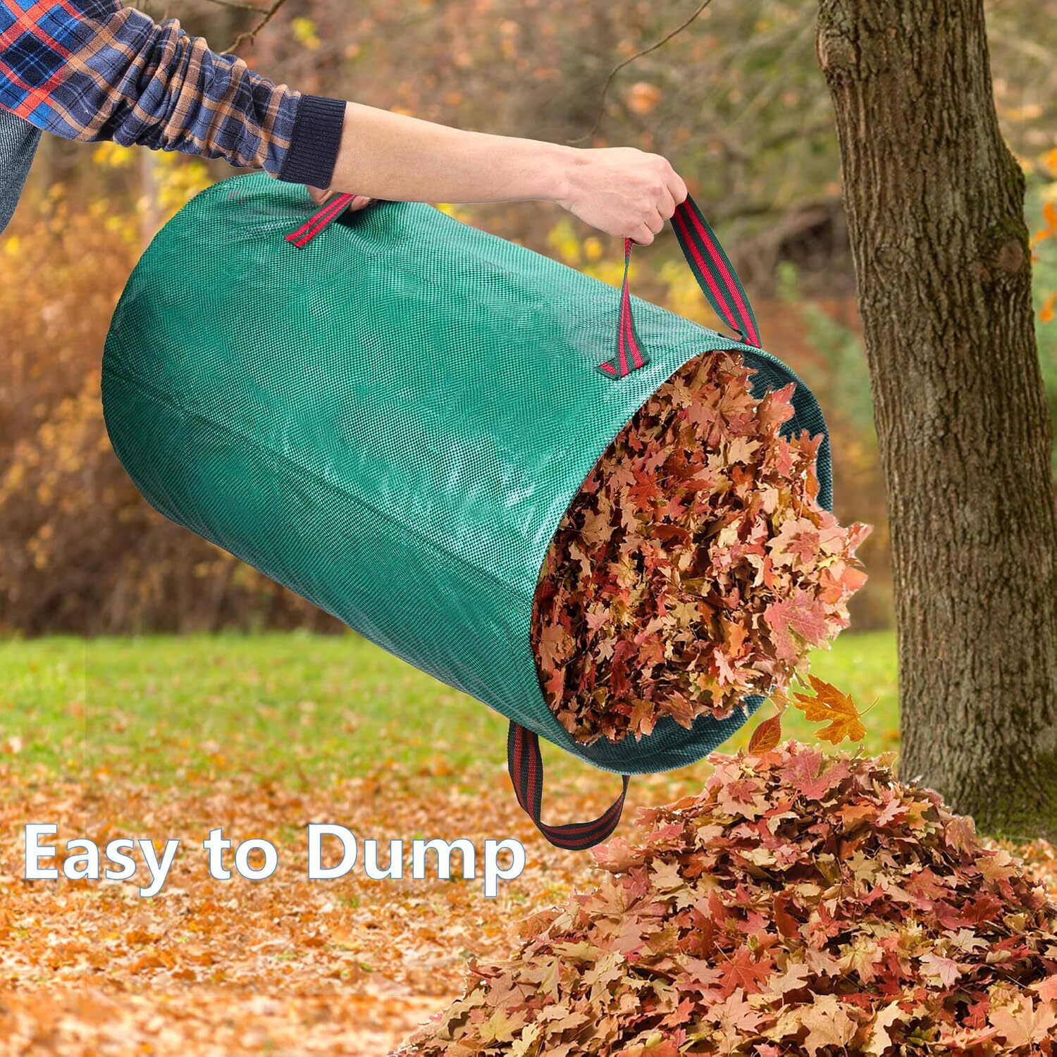 2X 500 2X272 L Large Garden Waste Bags Refuse Heavy Duty Sacks Grass Leaves — image 7