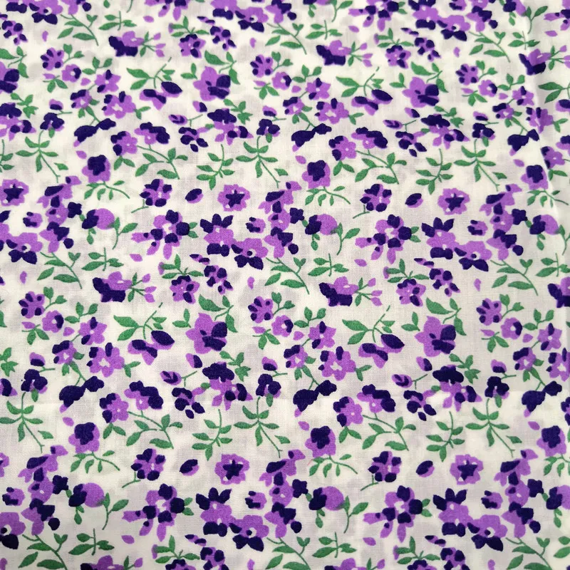 80's Cotton Super Dense Poplin Printed Home Wear Home Textile - R1558B