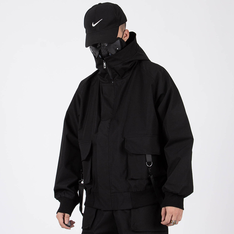 Men's Fashion Function Wind High Collar Jacket