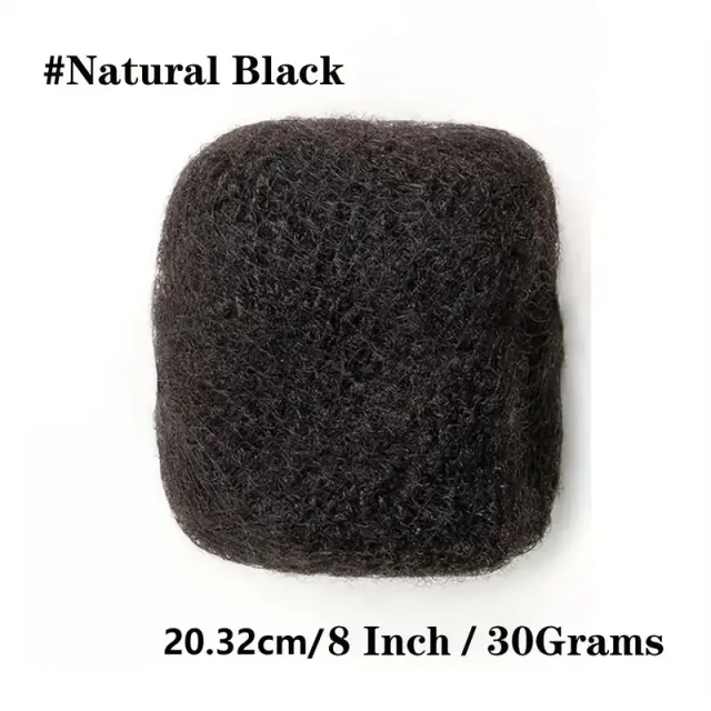 Non toxic Wig With Curly Hair, Human Hair, Suitable For Braids, Twists And Braids Of Men And Women, And Can Be Bleached And Dyed After Extension 1B - Shop at LoveMi