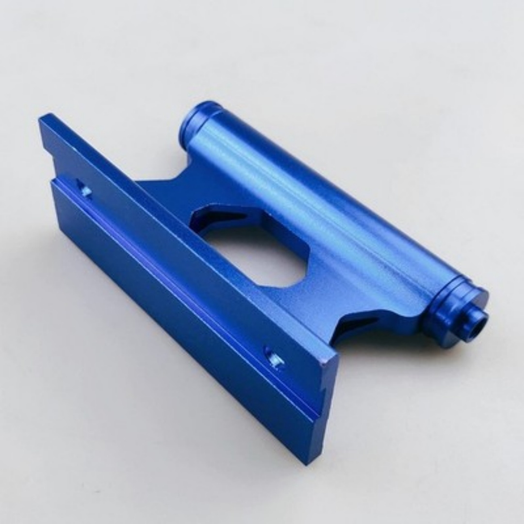 Aluminum Alloy Bike Fork Mount Storage Trailer Rack Carrier Travel Blue — image 3