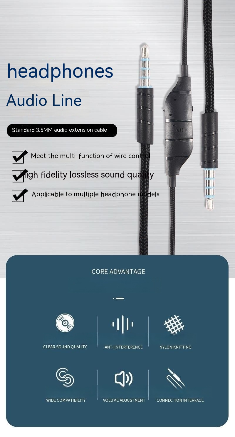 Title 2, Audio Cable Applicable G633 G635 G933 G935 Head...