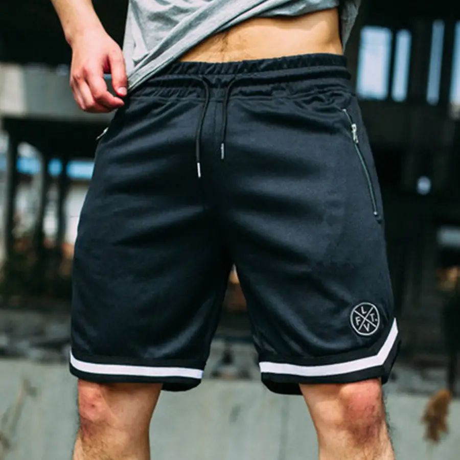 Men's Summer Breathable Running Training Hip Hop Fitness Sports Shorts