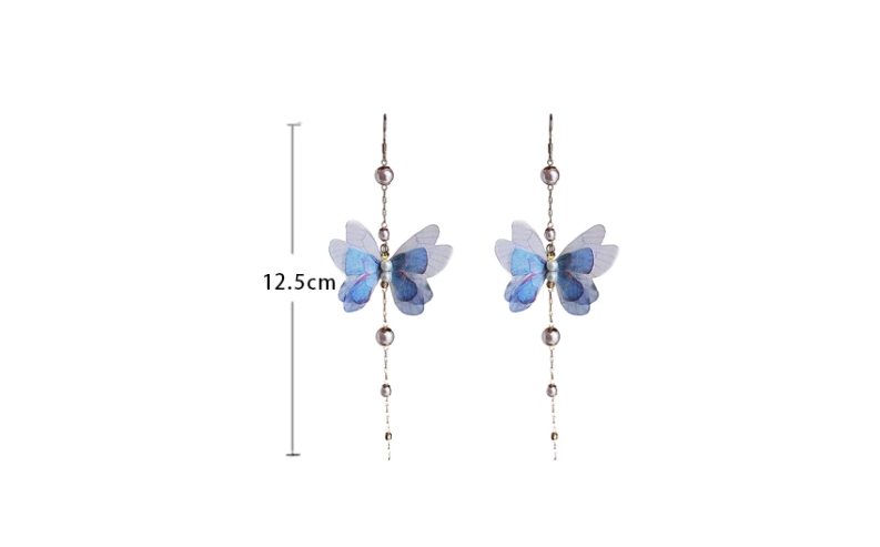 Title 1, Long Tassel Butterfly Super Fairy Style Earring...