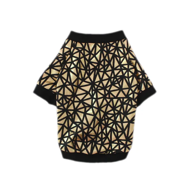 Spring And Summer Pet Dog Bronzing Style Clothes Gold - Shop at LoveMi