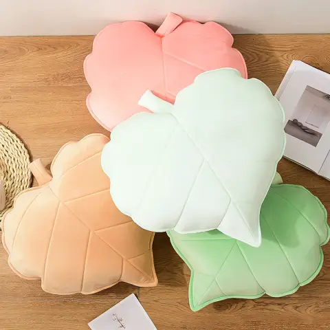 3D Heart Leaf Sofa Bed Throw Cushion Cute Kids