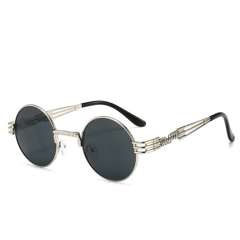 Title 21, Steampunk Sunglasses Round Frame Personality Tr...