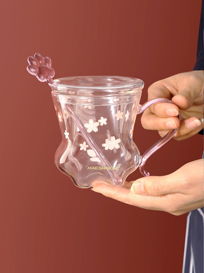 Creative High Borosilicate Explosion-proof Cat's Claw Glass Cup