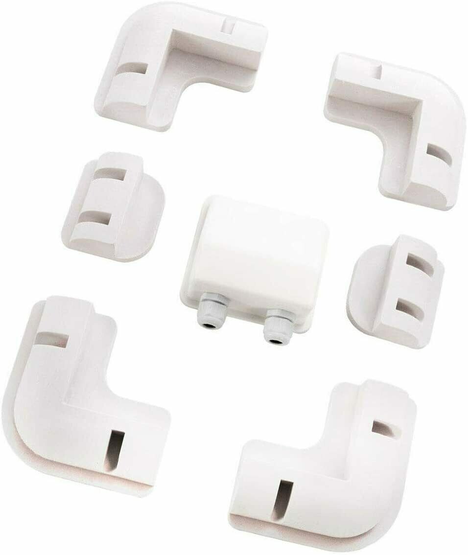7PCS Solar Panel Mounting Brackets Kit Corner Caravan RV Boat Yacht Roof Mount