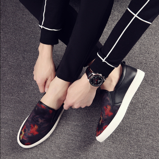 Casual Sneakers Fashion Printing Breathable Men's Shoes