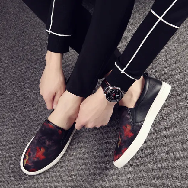 Casual Sneakers Fashion Printing Breathable Men's Shoes