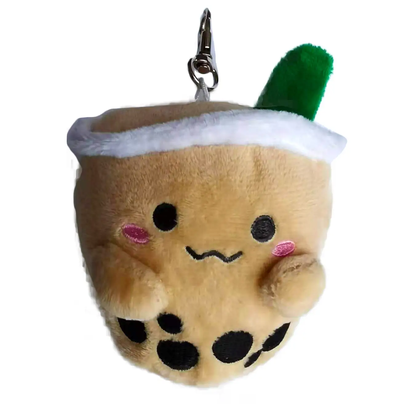 Cute Little Hand Milk Tea Cup Plush Pendant Milk Tea Keychain