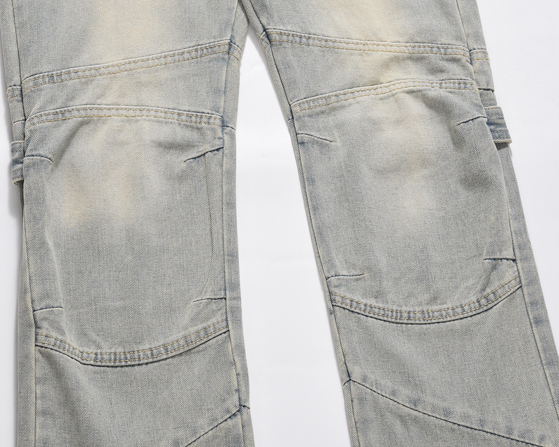 Title 4, Heren casual jeans, recht en los, met een used ...