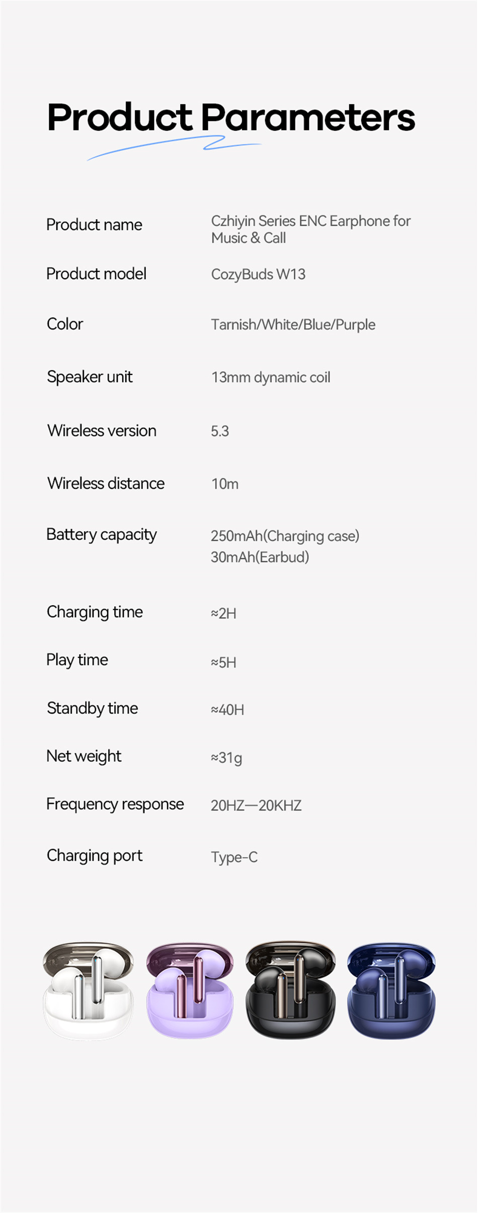 Title 12, REMAX CozyBuds W13 ENC auriculares inalámbricos...