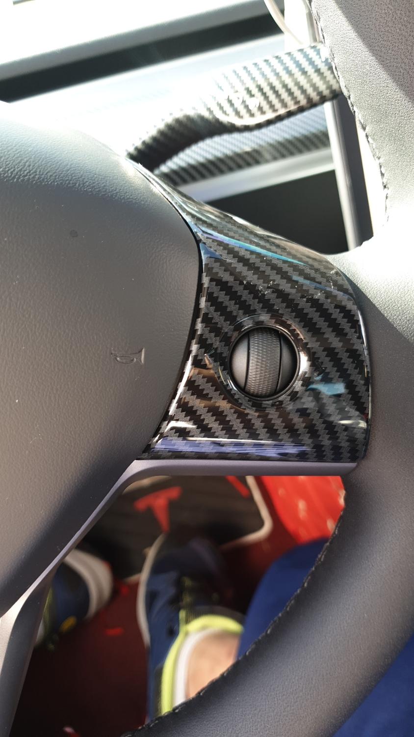 3 шт. Набор украшений для рулевого колеса автомобиля для Tesla Model 3 с логотипом