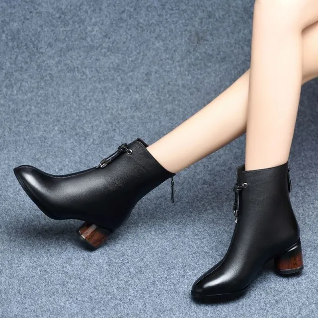 Winter New Style Korean Mother Boots Black Fashion Women's Boots Black - Shop at LoveMi