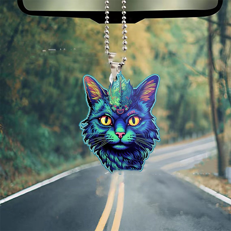 Title 5, Creative Colorful Cat Automobile Hanging Ornament