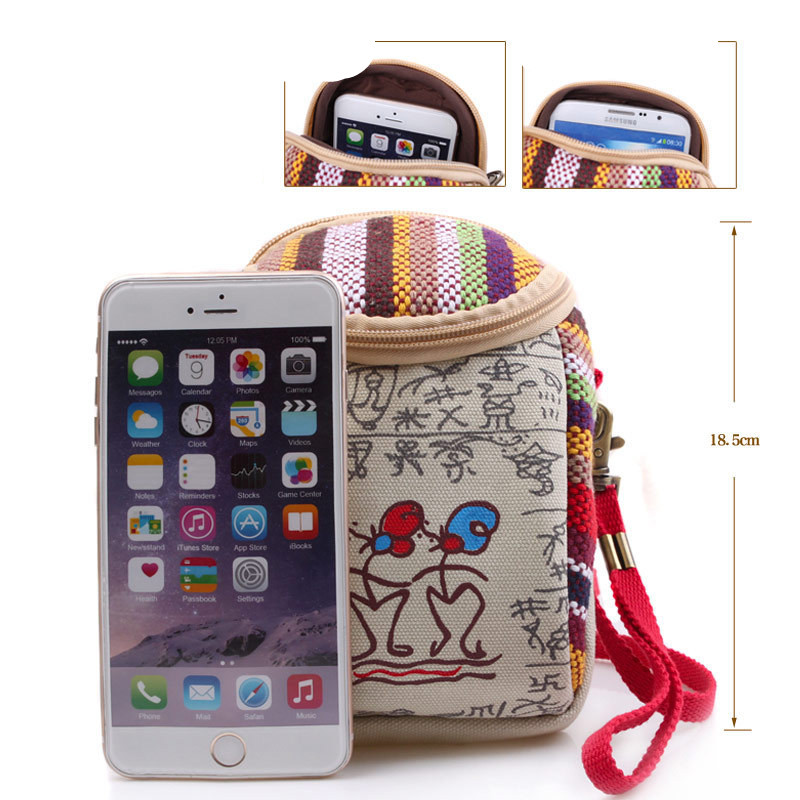 Title 6, Canvas put mobile phone coin purse