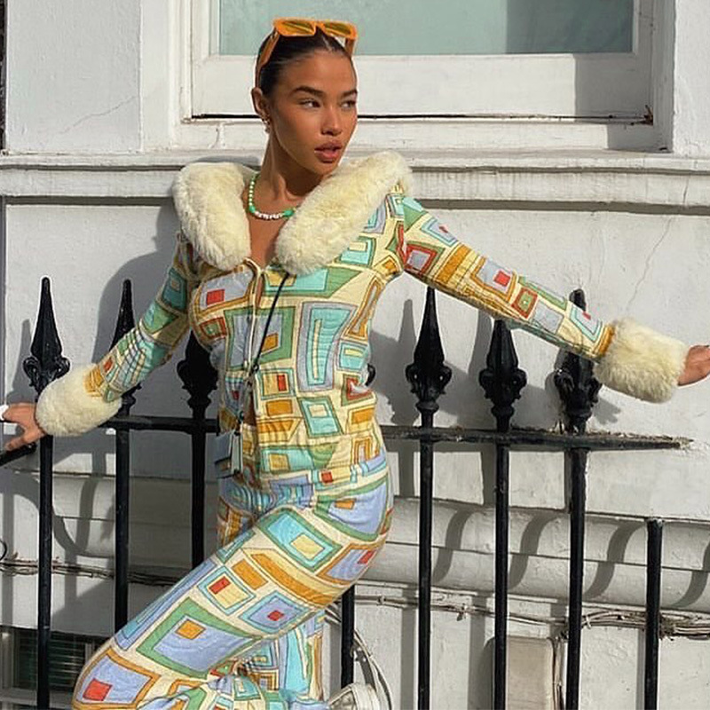 Single Breasted Fur Collar Cardigan Stylish Casual Jacket