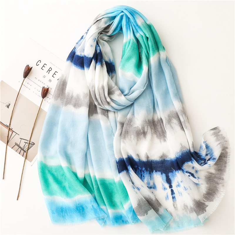 Title 26, Cotton And Linen Feel Satin Cotton Scarf Female...