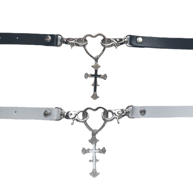 Title 3, Hollow Heart Cross Collar