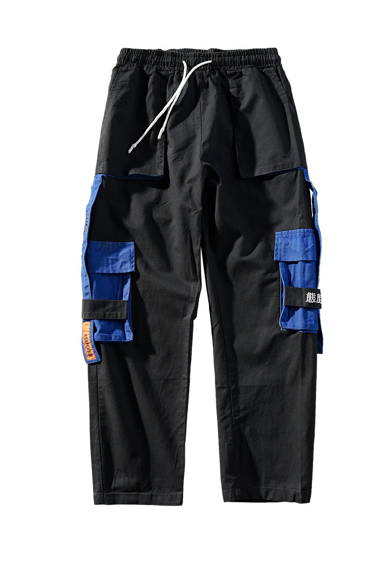 بنطلون كاجوال مستقيم الأرجل بتصميم هونغ كونغ