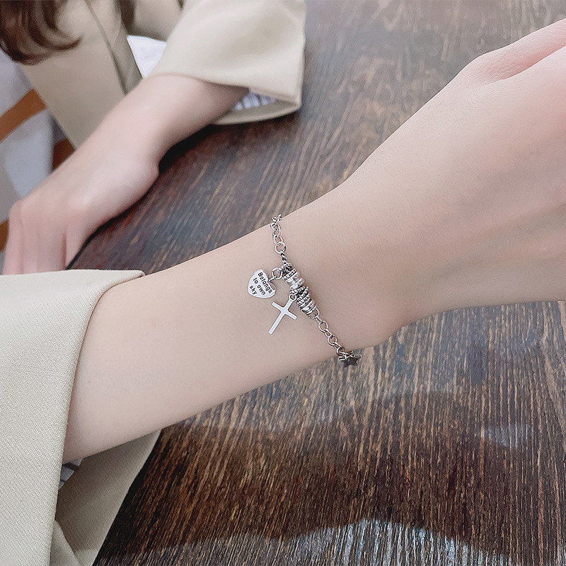 Creative Style Multi-style Pendant Bracelet In Sterling Silver