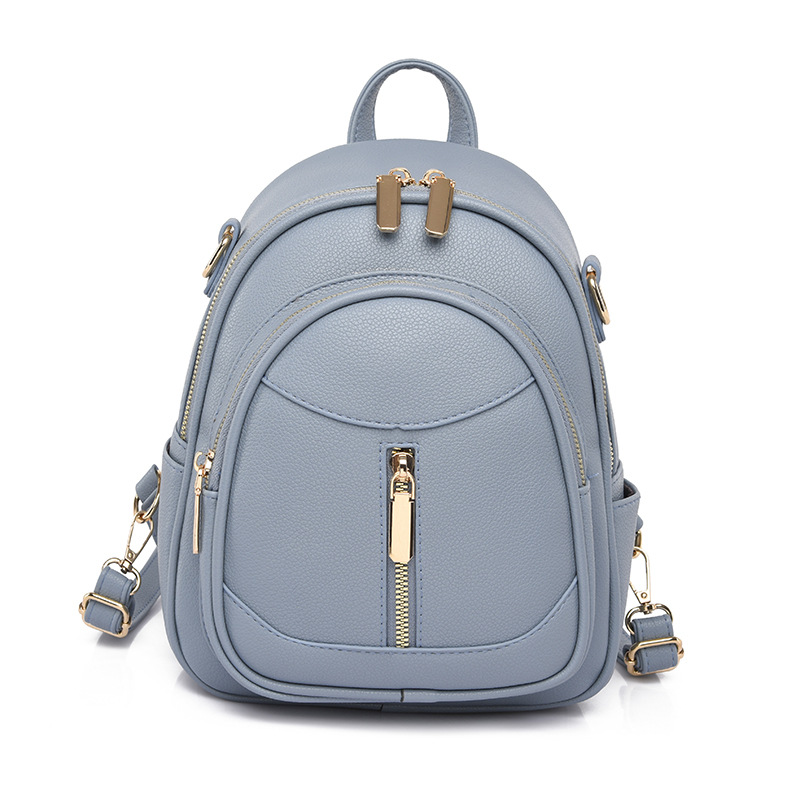 Title 7, Soft Leather Textured Schoolbag Lightweight Tra...