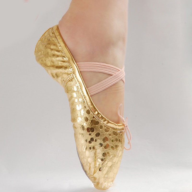 Children  Gold And Silver Stage Performance Shoes