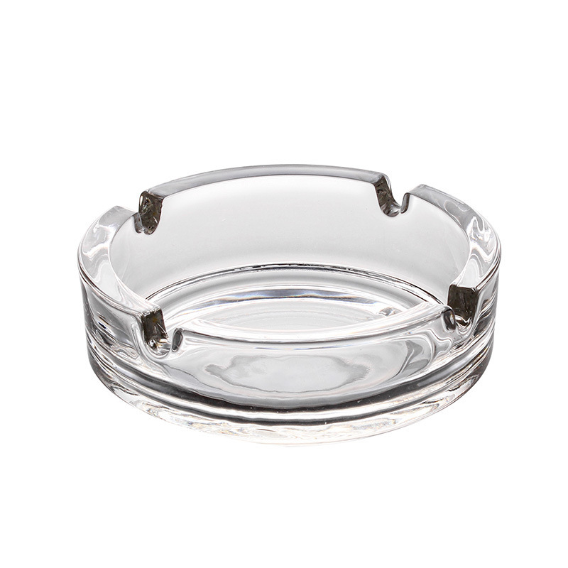 Title 5, Simple Transparent Round Glass Ashtray