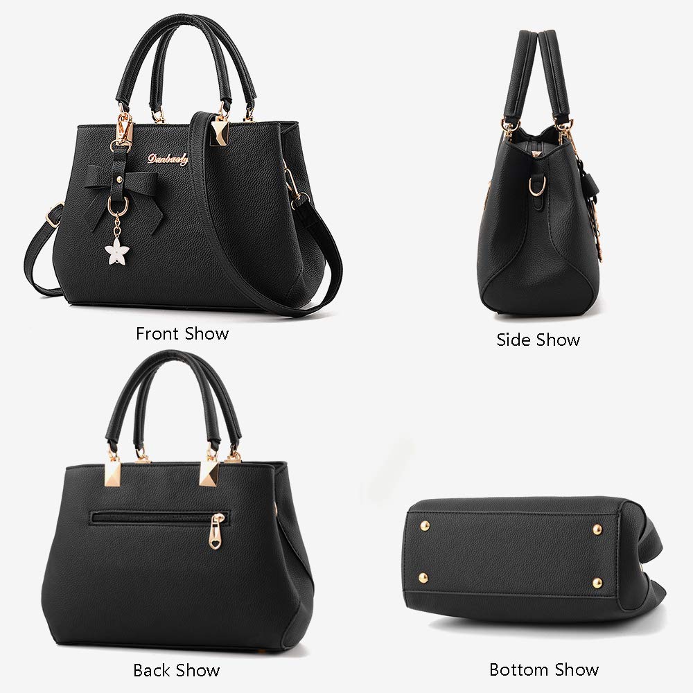 Women's Handbags, New Top Handle Shoulder & Messenger Tote Bag---Pink — image 2