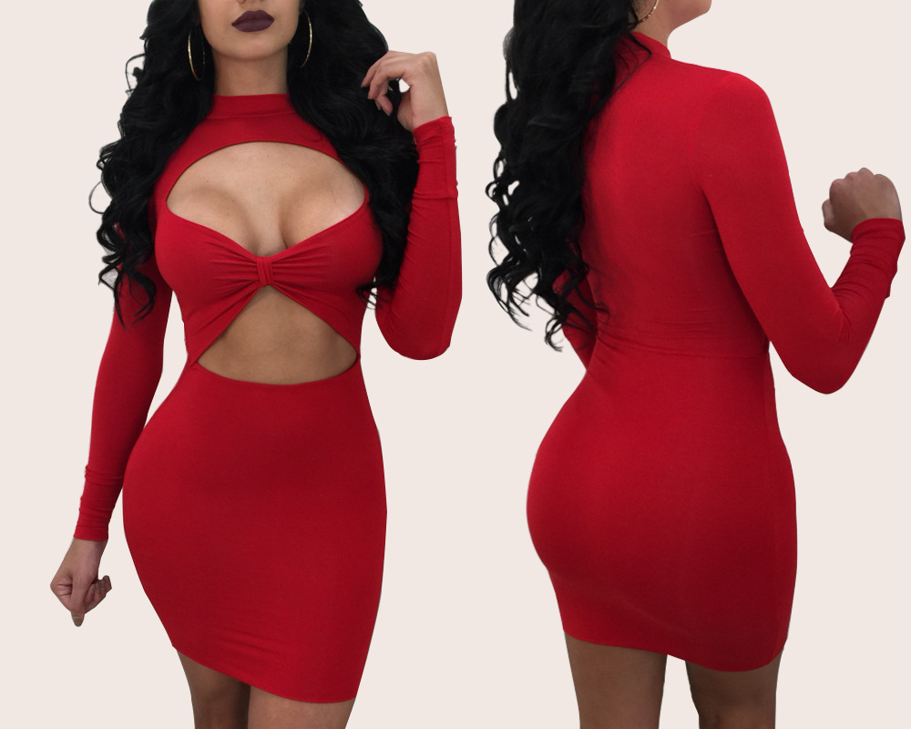 Nightclub Women's Sexy Bag Hip Dress
