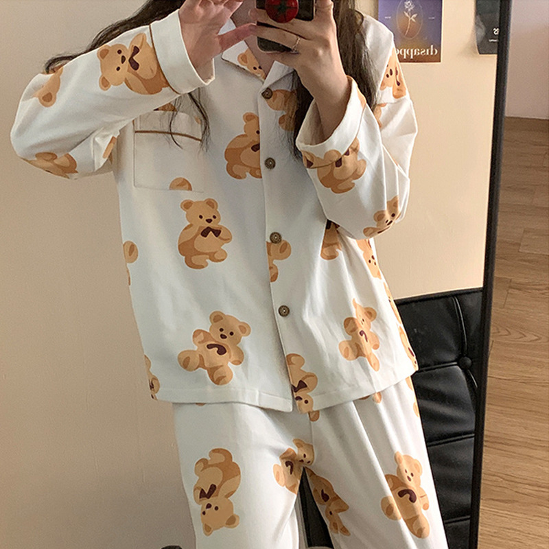 Title 4, Spring And Autumn Long-sleeved Pajamas Womens ...